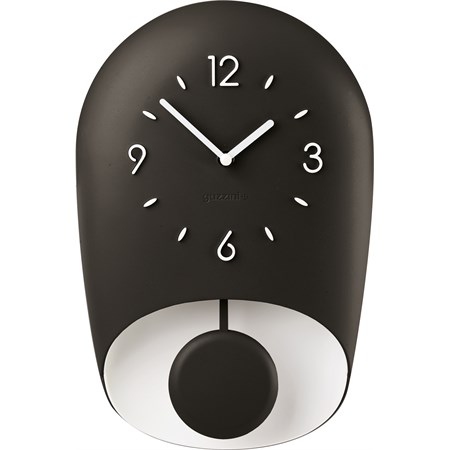 bell orologio da parete nero con pendolo nero