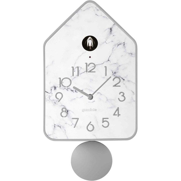 QQ-UP Orologio Con Pendolo Marmo Grigio