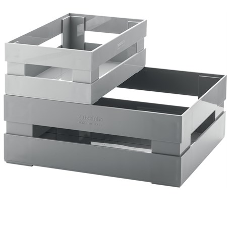 set 2 cassette grigio scuro