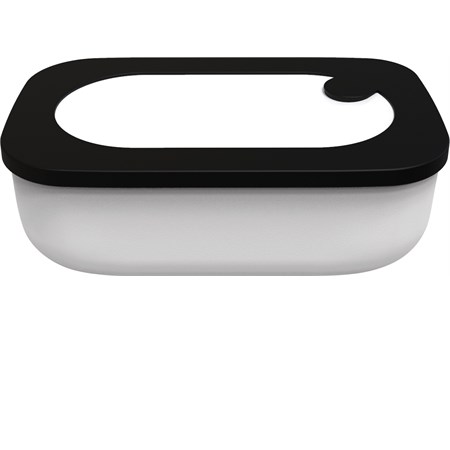 lunch box rettangolare con contenitore bianco