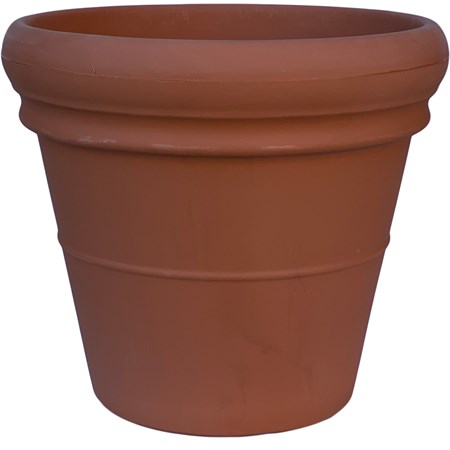vaso doppio bordo terracotta cm 45