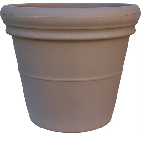 vaso doppio bordo tortora cm 50