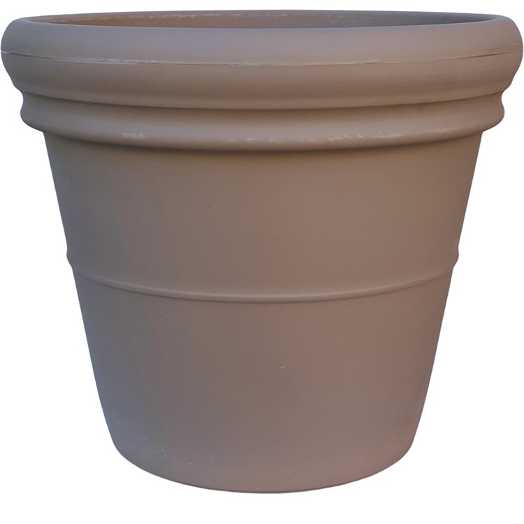 Vaso Doppio Bordo Tortora cm 60