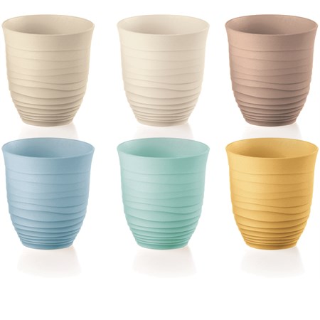 tierra set 6 bicchieri alti multicolor