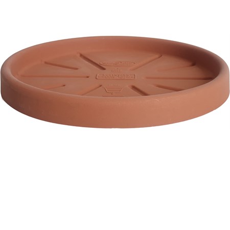 sottovaso doppio bordo terracotta cm 33