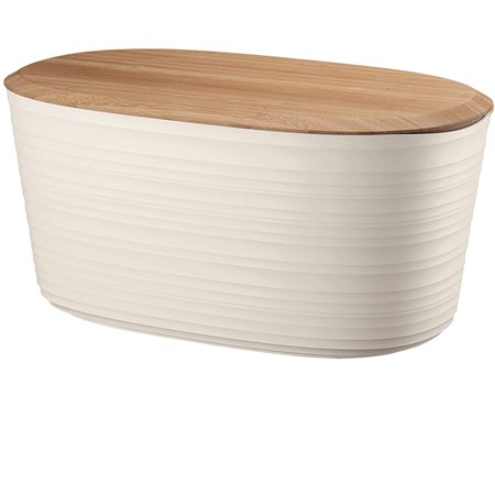tierra cassetta pane con coperchio tagliere in bambu bianco latte
