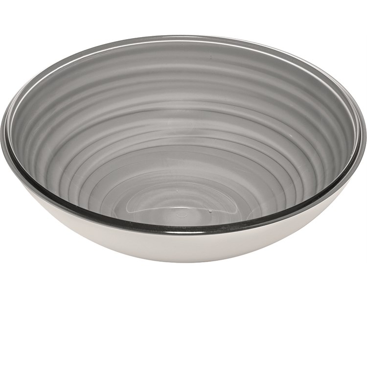 Insalatiera S Twist Grigio Cielo