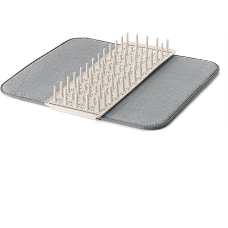 scolapiatti con tappetino dry e safe bianco latte