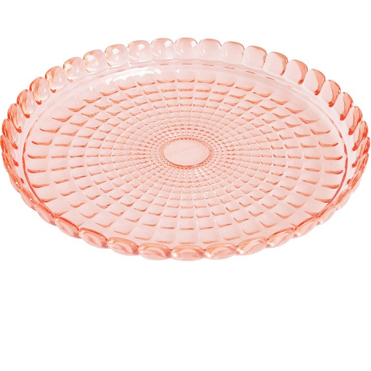 Vassoio Tondo Tiffany Corallo
