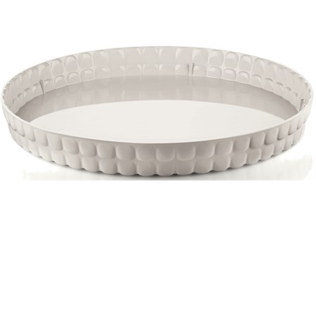 vassoio rotondo tiffany bianco latte