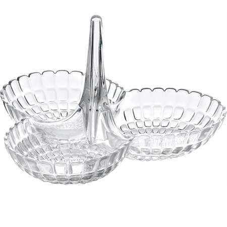 antipastiera singola tiffany trasparente