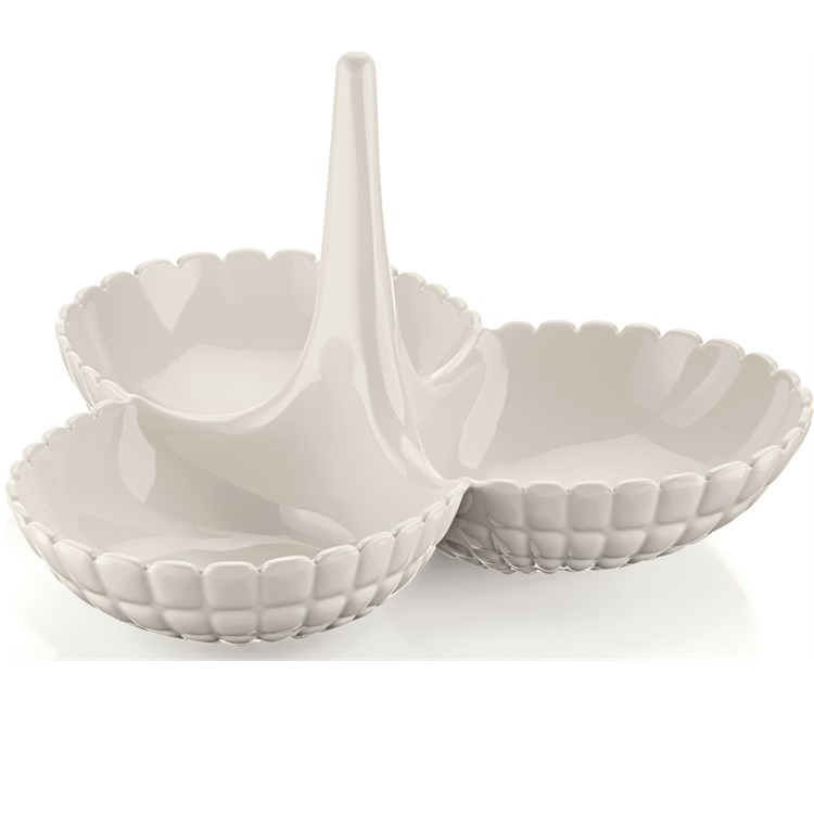 Antipastiera Tiffany Bianco Latte 