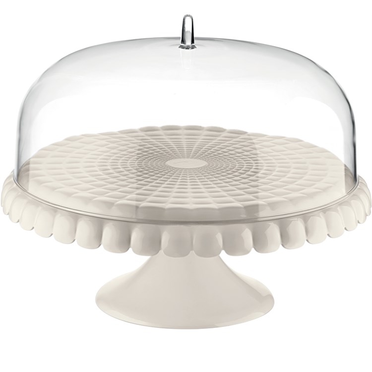 Alzata Con Campana Tiffany Bianco Latte 