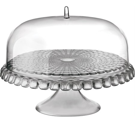 alzata con campana tiffany grigio cielo guzzini