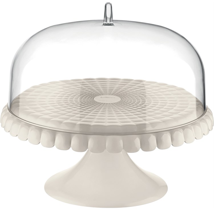 Alzata Con Campana Piccola Tiffany Bianco Latte 