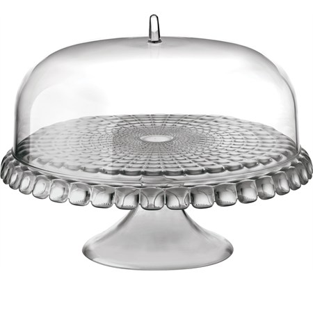 alzata piccola con campana tiffany grigio cielo