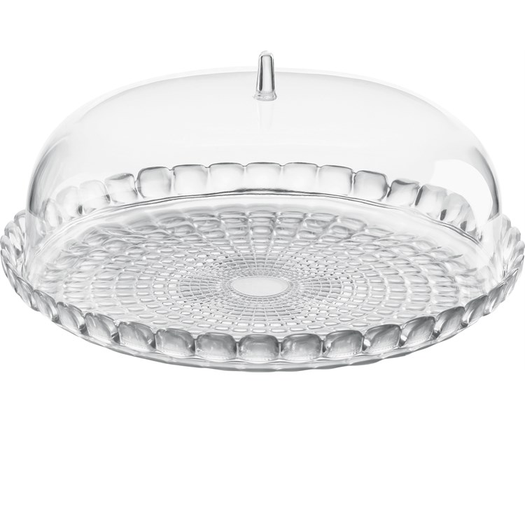 Tortiera trasparente con campana Tiffany diametro cm 36