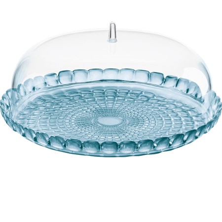 tortiera azzurro mare con campana tiffany