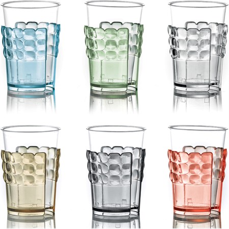 set 6 reggibicchieri multicolor tiffany