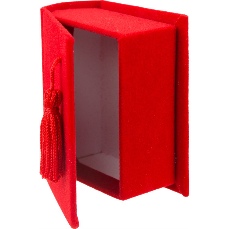 Libro Laurea Portaconfetti Rosso