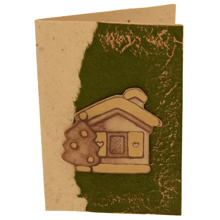 casetta con albero di natale thun