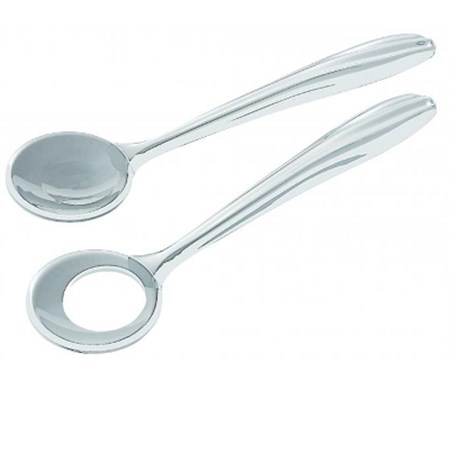 coppia posate insalata aqua trasparente guzzini