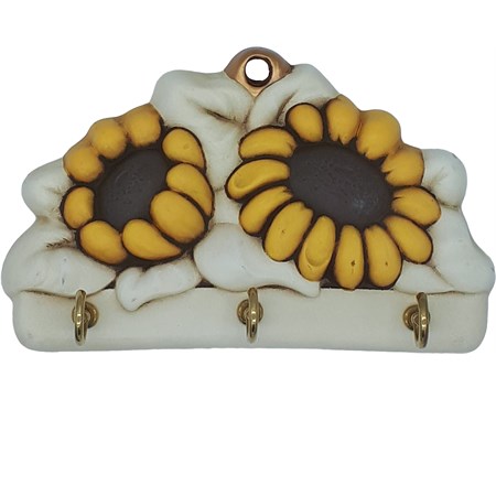 appendichiavi 3 ganci con girasoli