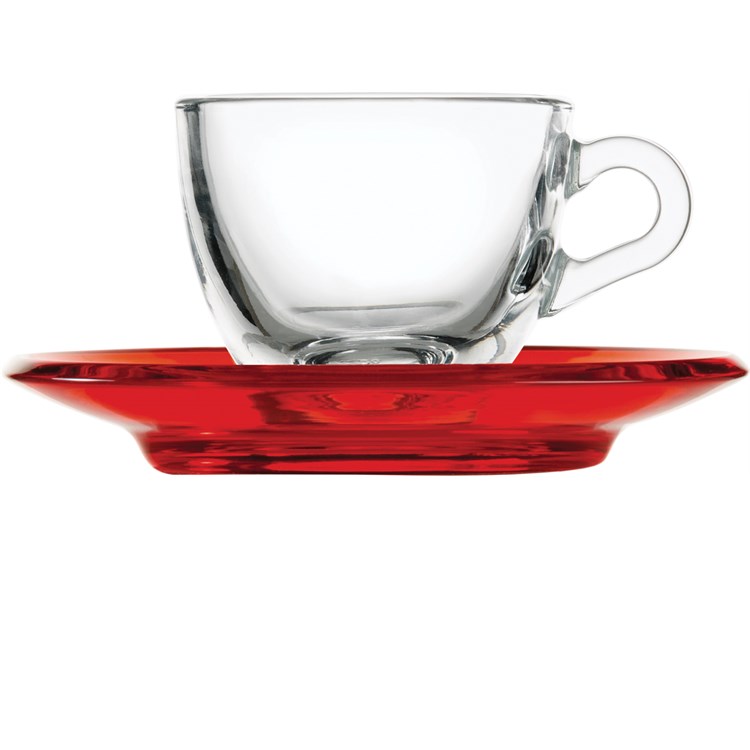Tazzina caffe Gocce rosso