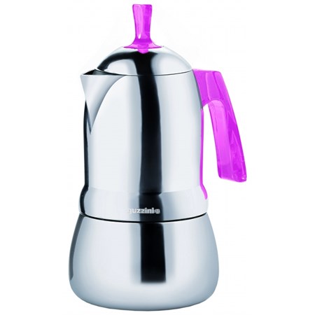 caffettiera 1 tazza art e cafe fucsia guzzini