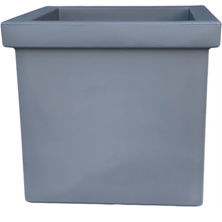 vaso siepi quadro grigio metallo cm 39