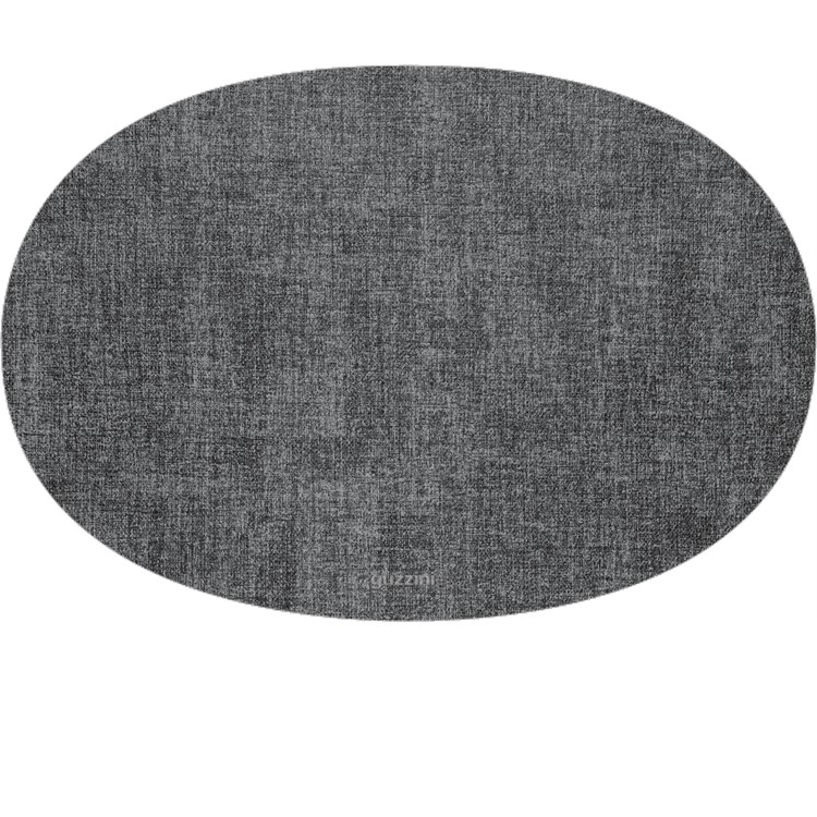 Tovaglietta Ovale Double Face Fabric Grigio