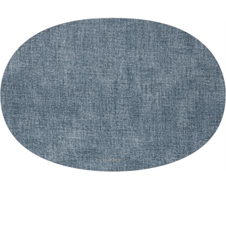 tovaglietta ovale double face fabric azzurro mare