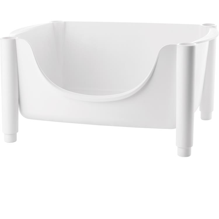 Cesta impilabile Hold e Roll bianco Guzzini
