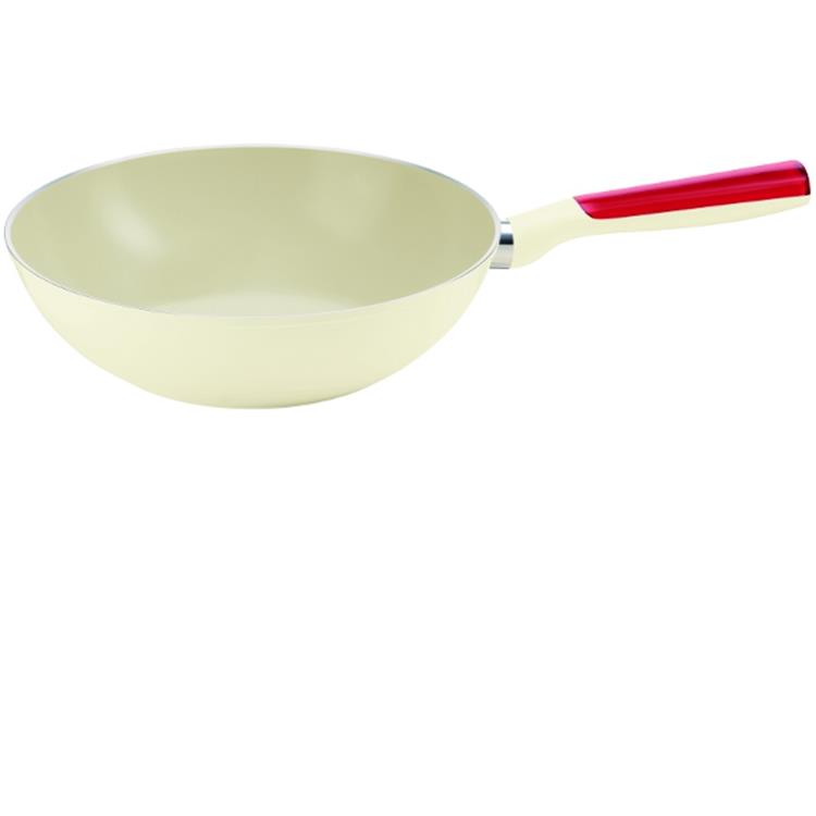 Wok Saltapasta Ceramica Cm 28 Rosso
