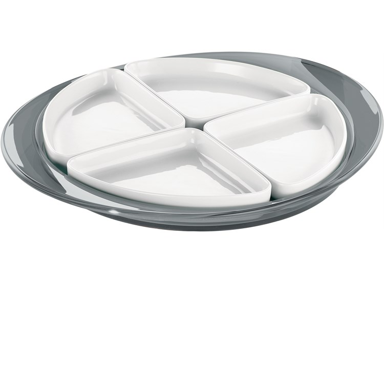 Antipastiera Feeling grigio cielo