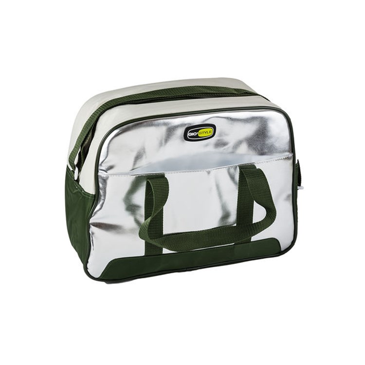 Borsa termica Silk Urban M Verde e Argento