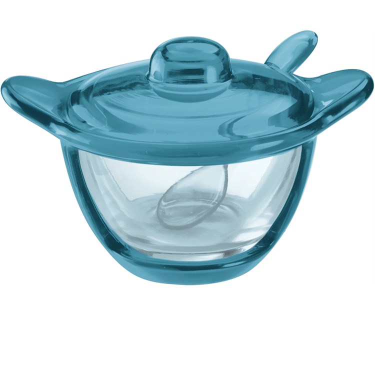 Formaggera Zuccheriera Gocce azzurro mare