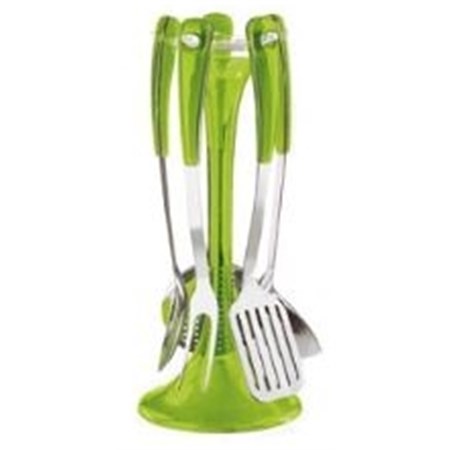 set 4 mestoli verdi senza base