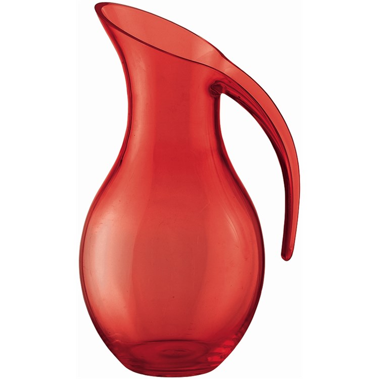 Caraffa Soffiata Happy Hour Rosso Trasparente 