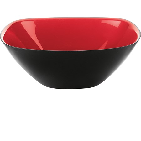 insalatiera nero e rosso cm 25 per microonde
