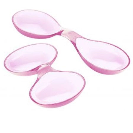 antipastiera bicolore rosa rosa pastello guzzini