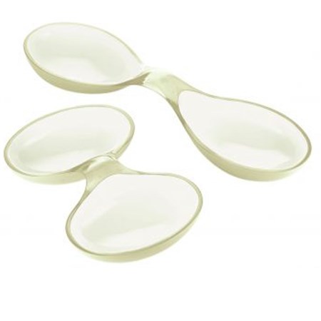 antipastiera bicolore sabbia avorio guzzini