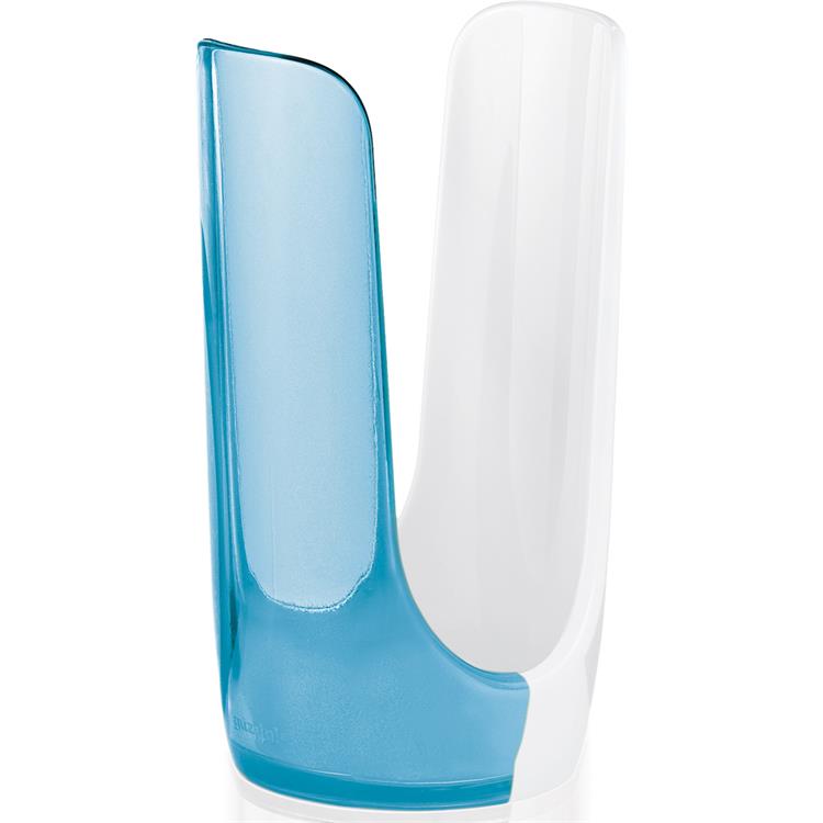 Portabicchieri bicolore bianco e azzurro mare Glam