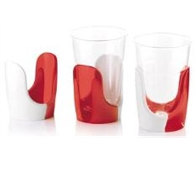 Set 6 Reggibicchiere Rosso