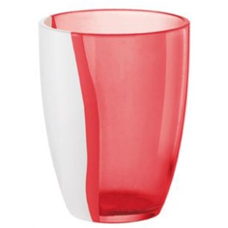 bicchiere bibita bicolore rosso guzzini