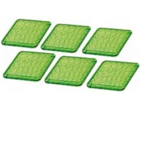 set sottobicchieri verde guzzini