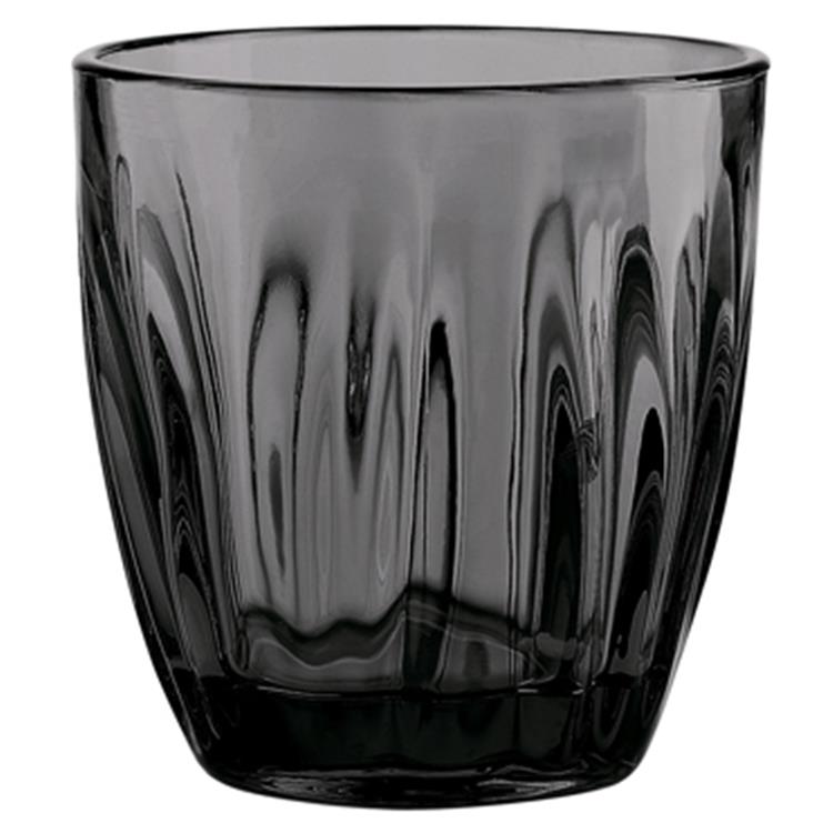 Set 6 Bicchieri Acqua In Vetro Grigio