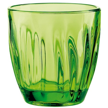 set 6 bicchieri vino in vetro verde guzzini