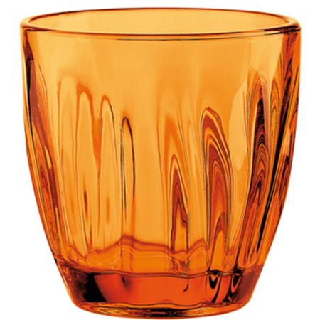 set 6 bicchieri vino in vetro arancio guzzini