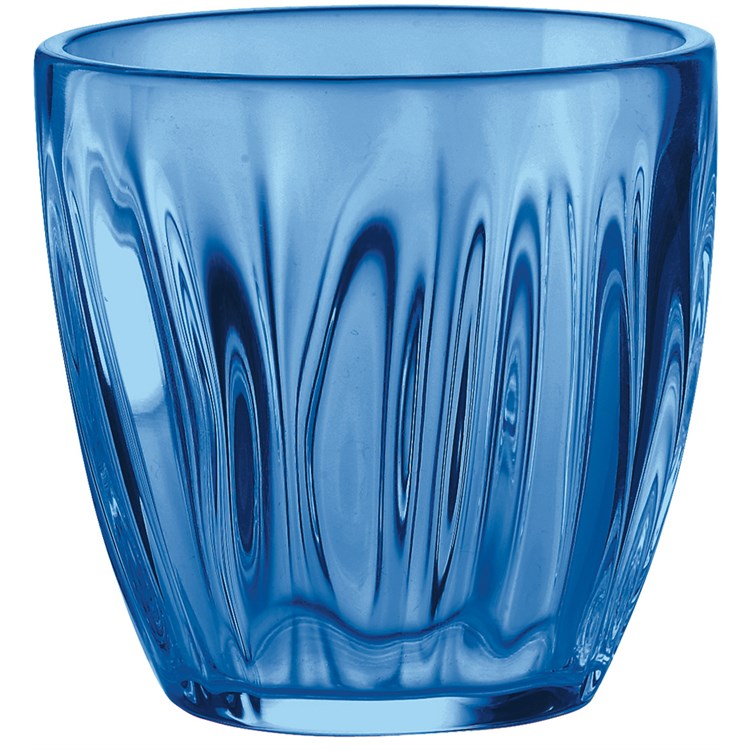 Set 6 Bicchieri Acqua in Vetro Azzurro Mediterraneo